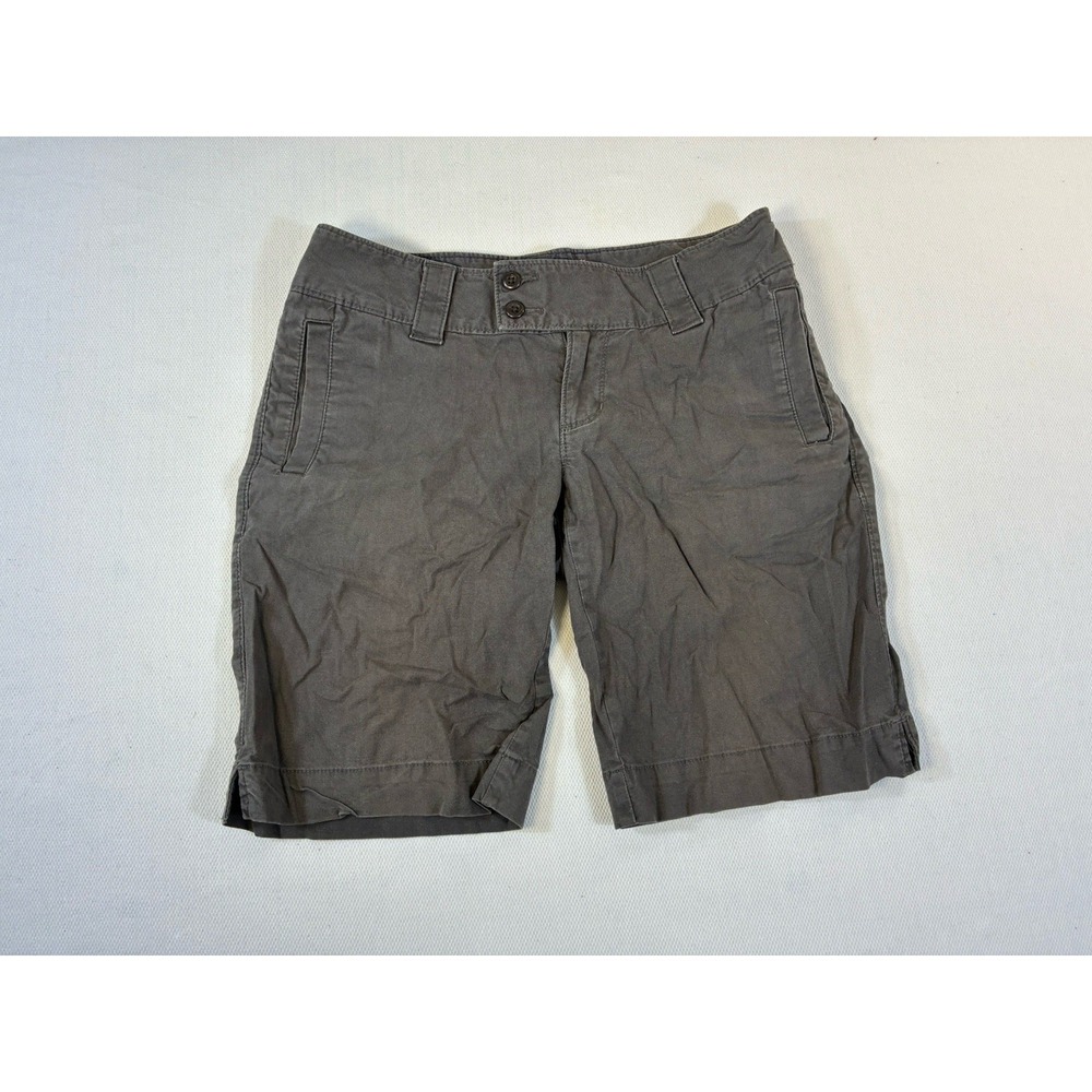 THE NORTH FACE Women's 6 Look Sharp Bermuda Shorts Grey Cotton Stretch‎ Hiking